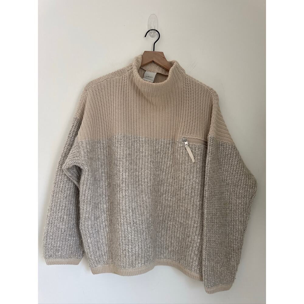 Varley Cream and Gray Sweater Cardigan - Picture 2 of 8